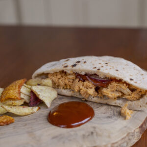 Pita pulled chicken