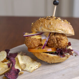 Krokante kip met siracha mayonaise